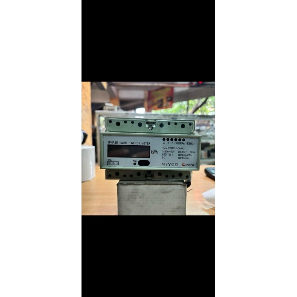 KWH METER THERA TEM021-D05F3 3P CT/5A SINGLE TARIF-TEM021-D05F3