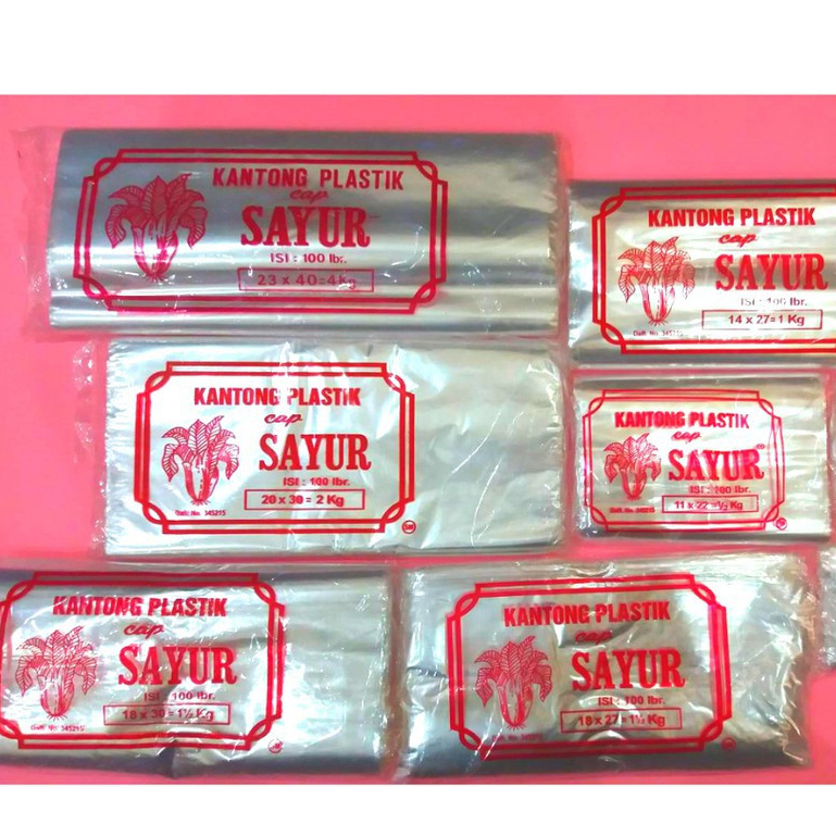 Plastik PP Cap Sayur 9X18