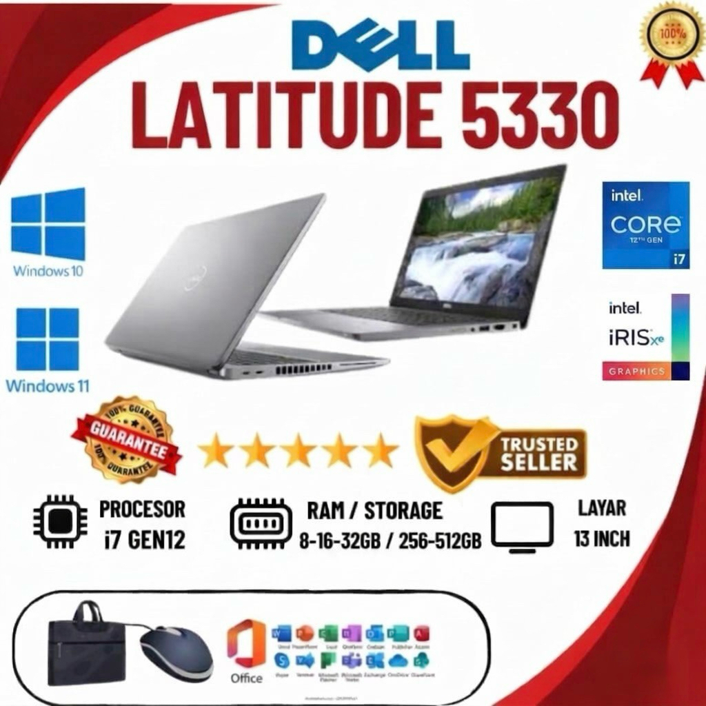 Laptop Dell Latitude 5320 / 5310  | i7.i5 Gen12 | i7.i5 Gen11 | i7.i5 Gen10 | RAM 8GB | SSD 256GB / 