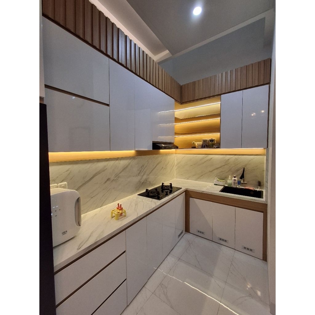 Kitchenset kitchen dapur lemari penyimpanan dapur minimalis kitchen set hpl