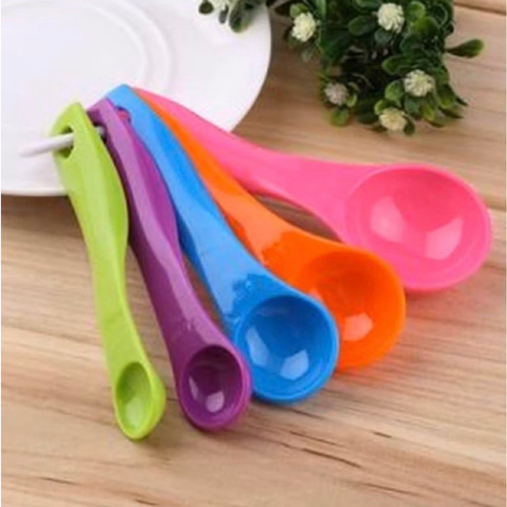 Sendok Takaran Kecil 5 in 1 Warna-warni | Sendok Takar Kue | Sendok Takaran Tepung / Gula Pasir