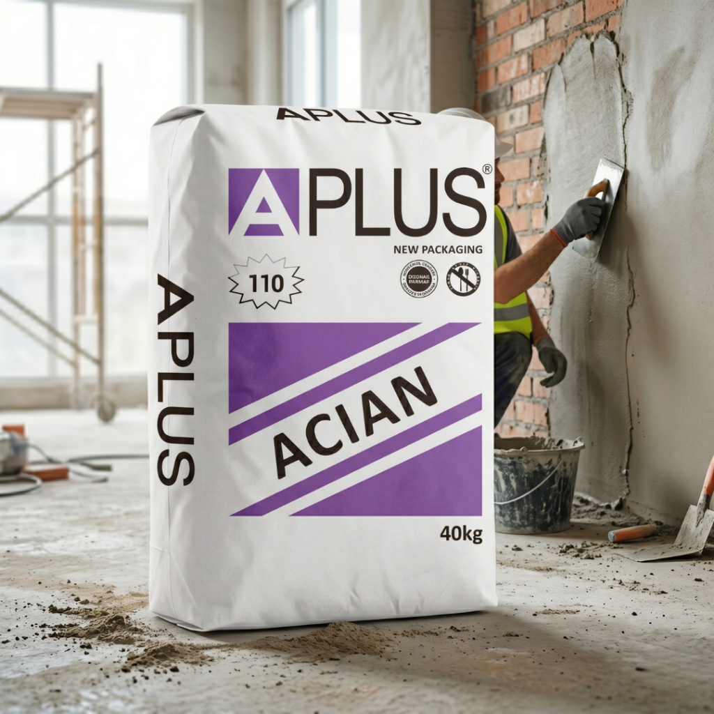 Semen Mortar Aplus Acian Abu 40kg - Aplus 110 Acian Yogyakarta - Semen Instan Murah Berkualitas