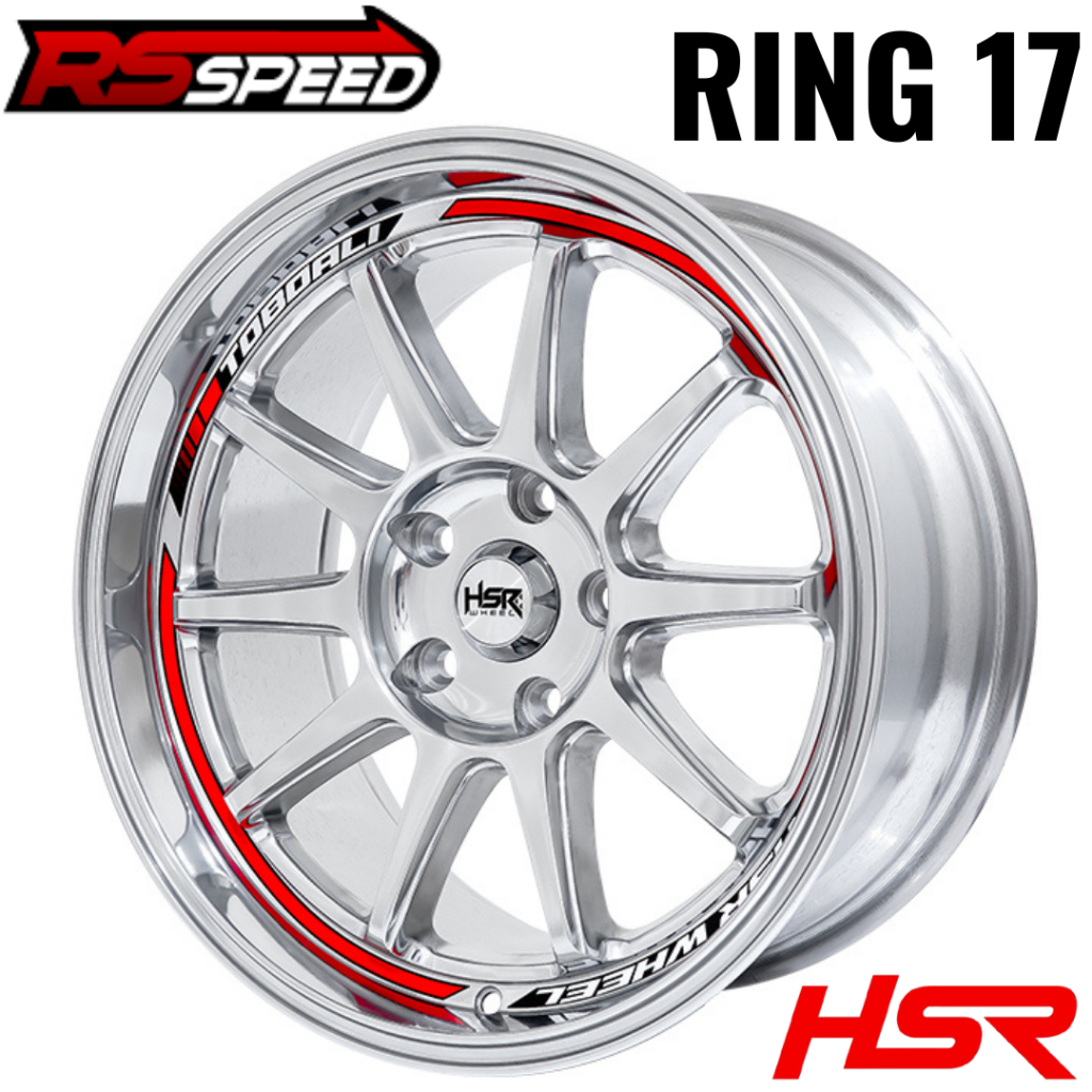 VELG HSR TOBOALI RING 17 UNTUK HR-V CR-V INNOVA EXPANDER CIVIC CAMRY VELG TERBARU LOBANG 5