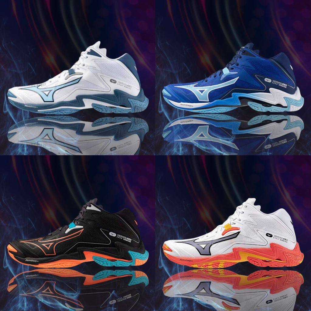 Sepatu Voli Mizuno WLZ 8 MID Grade Ori - Mizuno Wave Lightning Z7 MD - Sepatu Volly Mizuno WLZ 4 - M