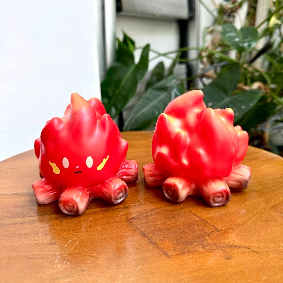 Lampu Tidur Meja Calcifer Plastik Pajangan Hiasan Dekorasi Meja Kekinian Night Lamp Karakter Kartun 