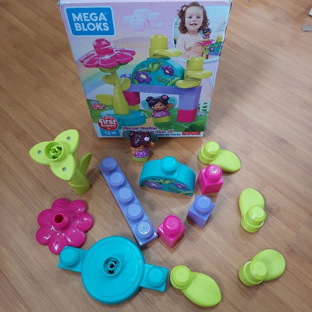 Mega Bloks 13pcs Fisher Price Preloved / Mainan Lego Anak