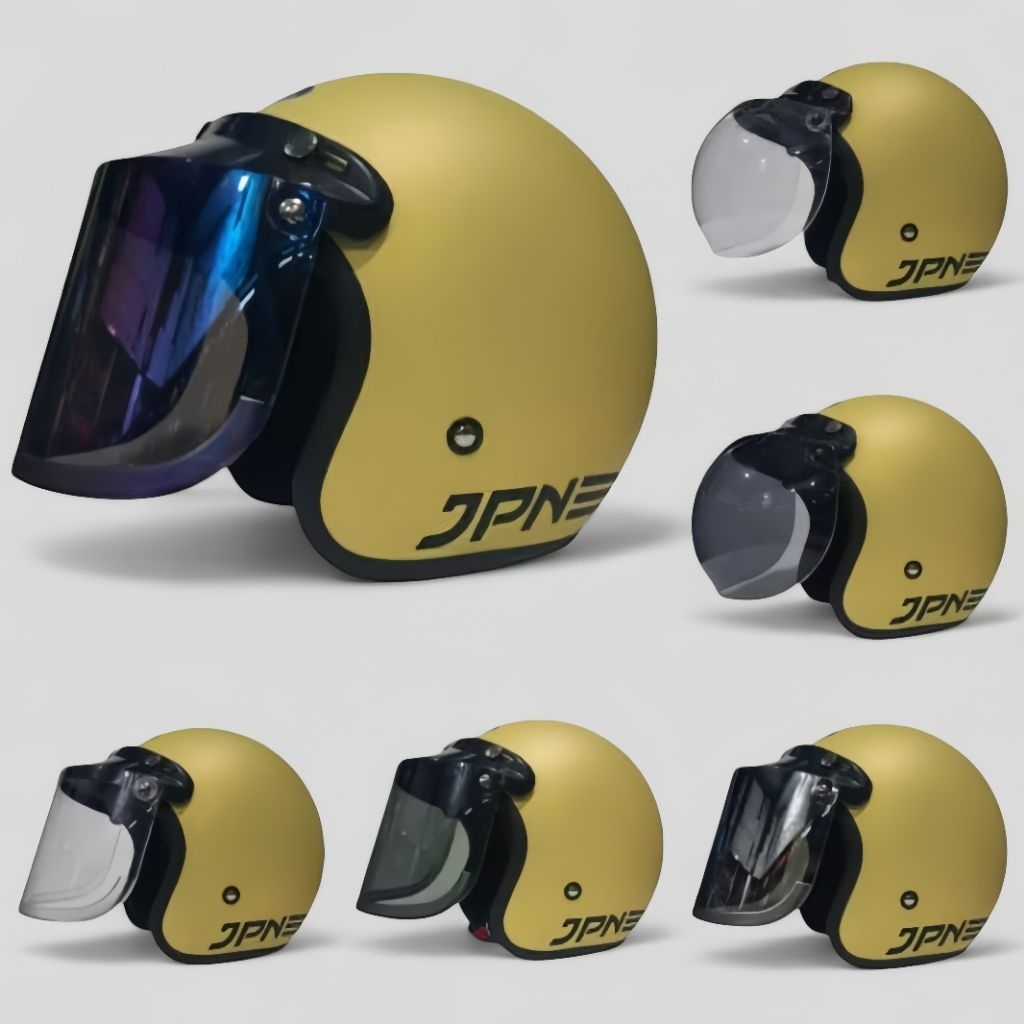 Helm jpn kuning lemon dof ORIGINAL 100% Asli