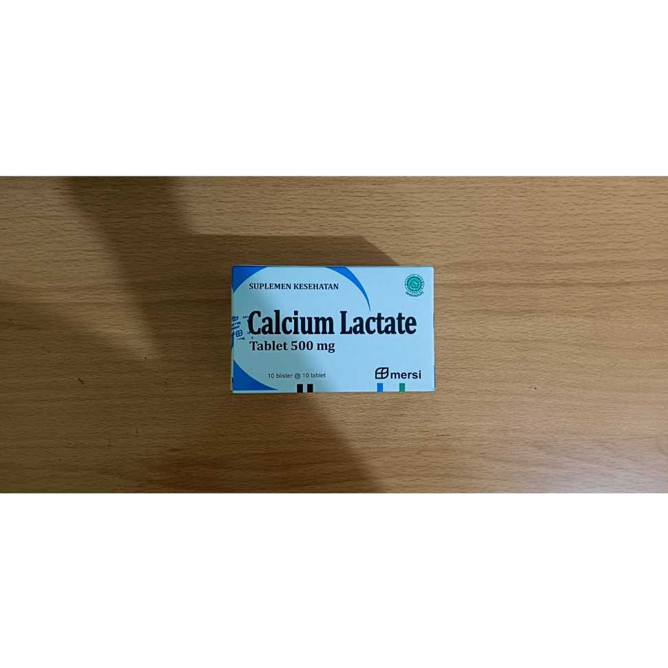 CALCIUM LACTATE MERSI 500 MG BOX 100 TABLET