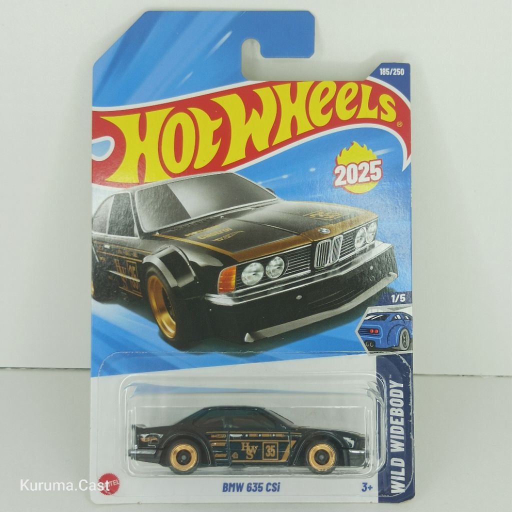 Hotwheels 2025 BMW 634 CSI Black Edition