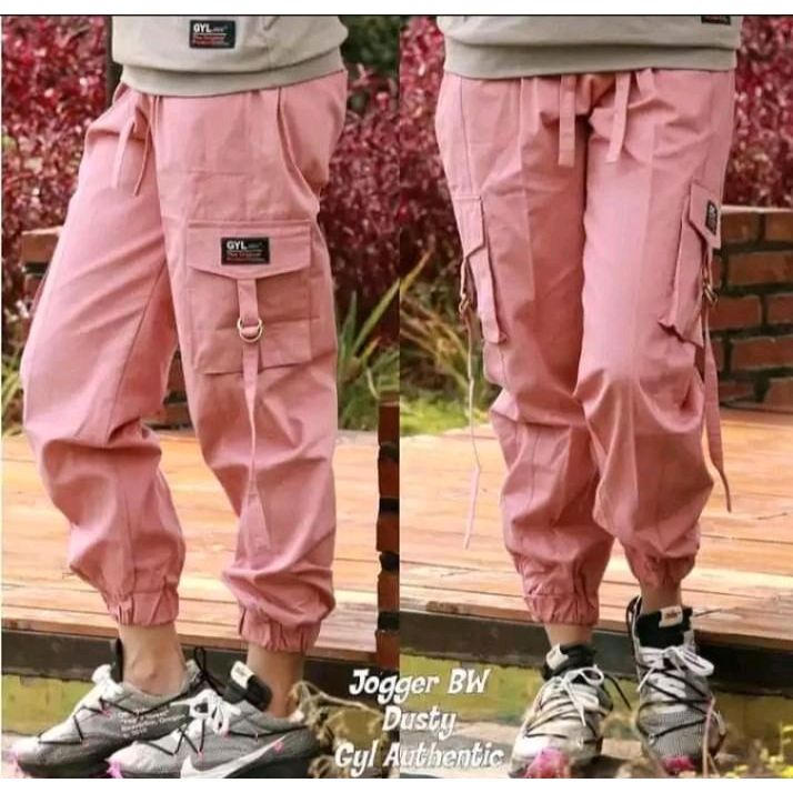 Celana cargo panjang wanita jogger celana joger cargo wanita