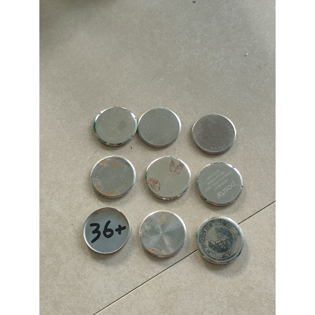 back case jam tangan 36+.mm second stok ada 9 pcs