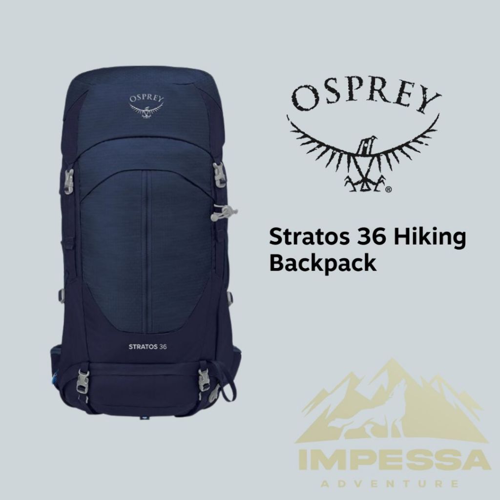 Osprey stratos 36L Backpack Original Tas Hiking Gunung Camping Carrier Outdoor Nyaman Ringan