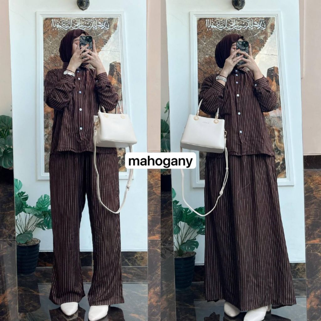 One Set Rayon Premium Busui Setelan Atasan Bawahan