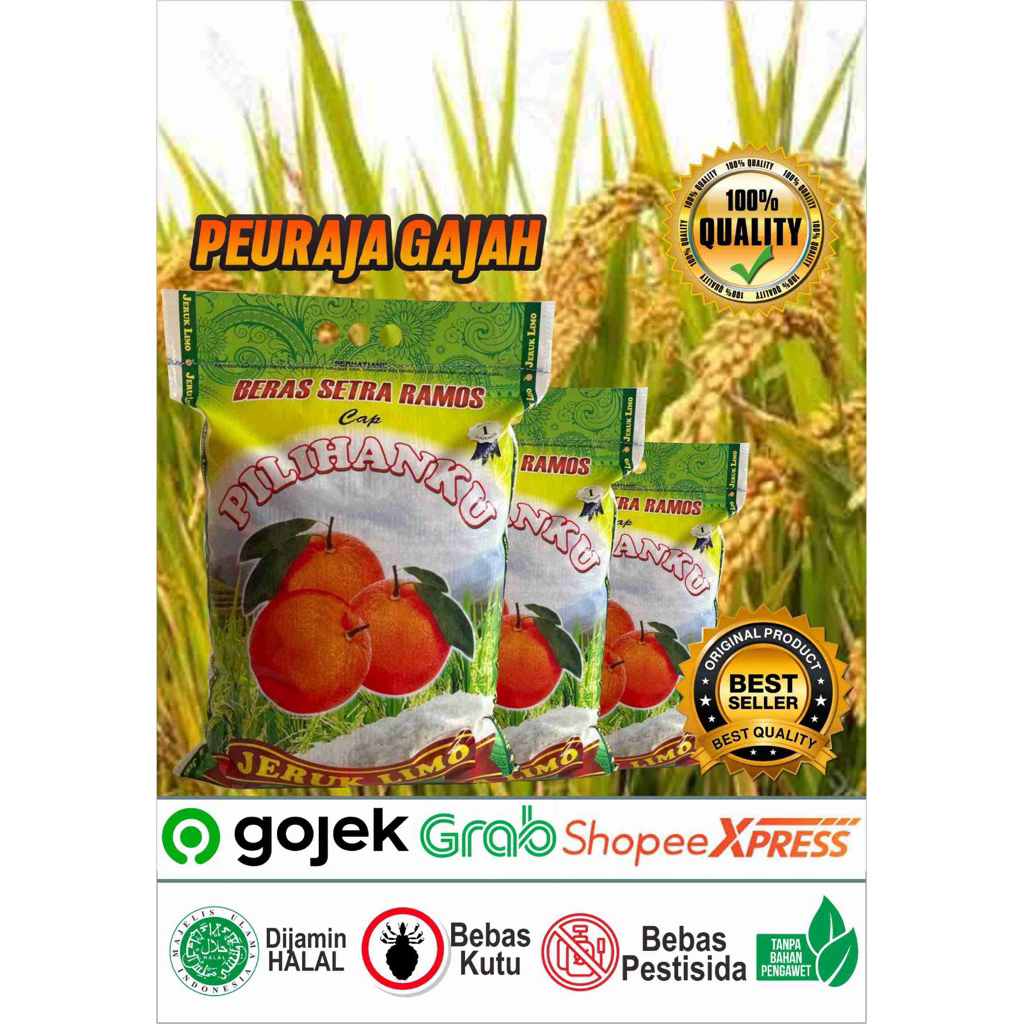 BERAS TIGA JERUK (JERUK LIMO) 10kg 20kg