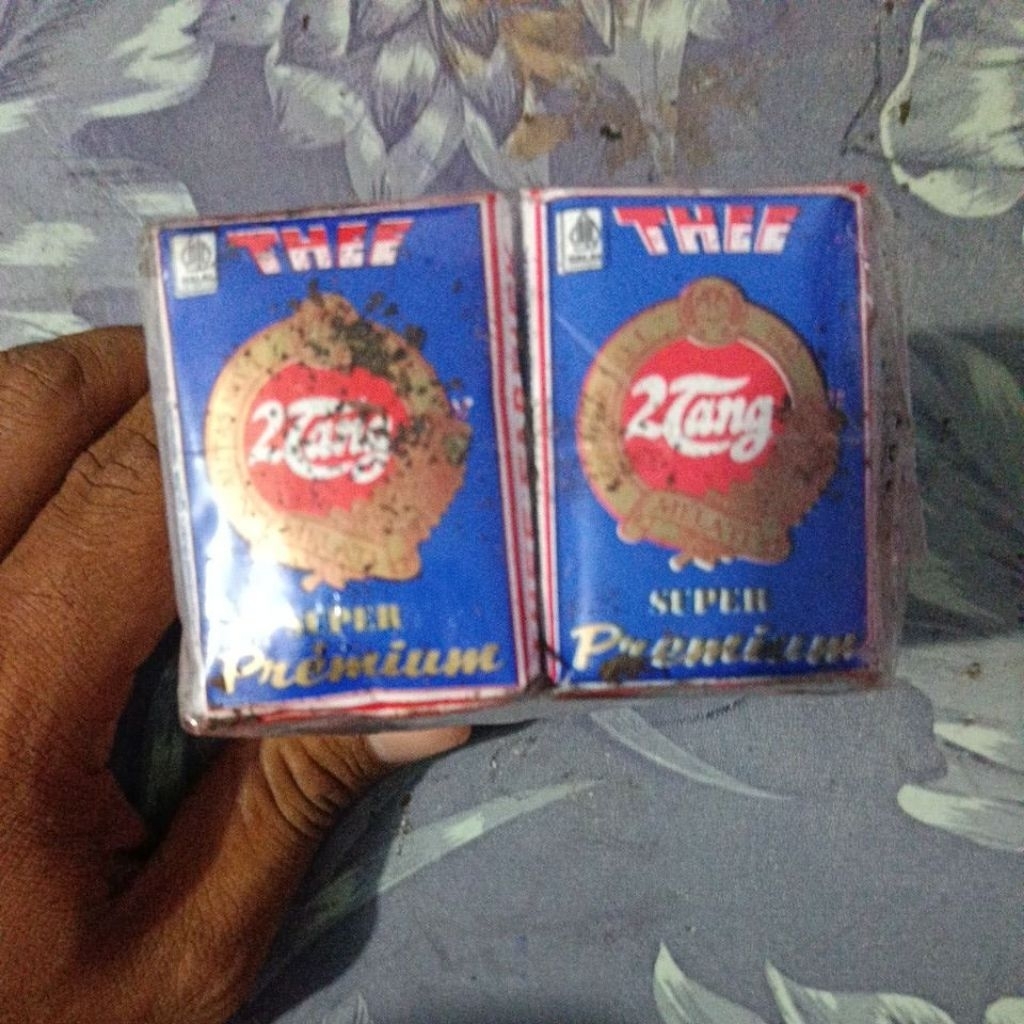 Teh 2 Tang Super Premium warna biru