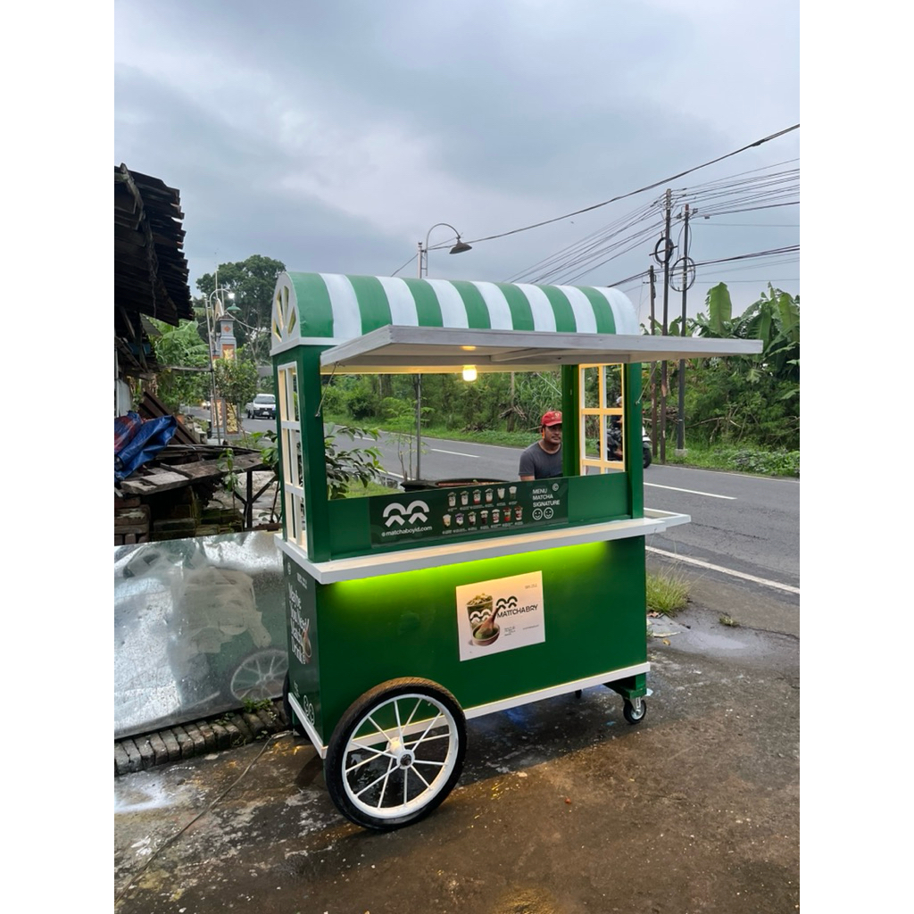 gerobak booth matcha booth kopi booth minuman custom