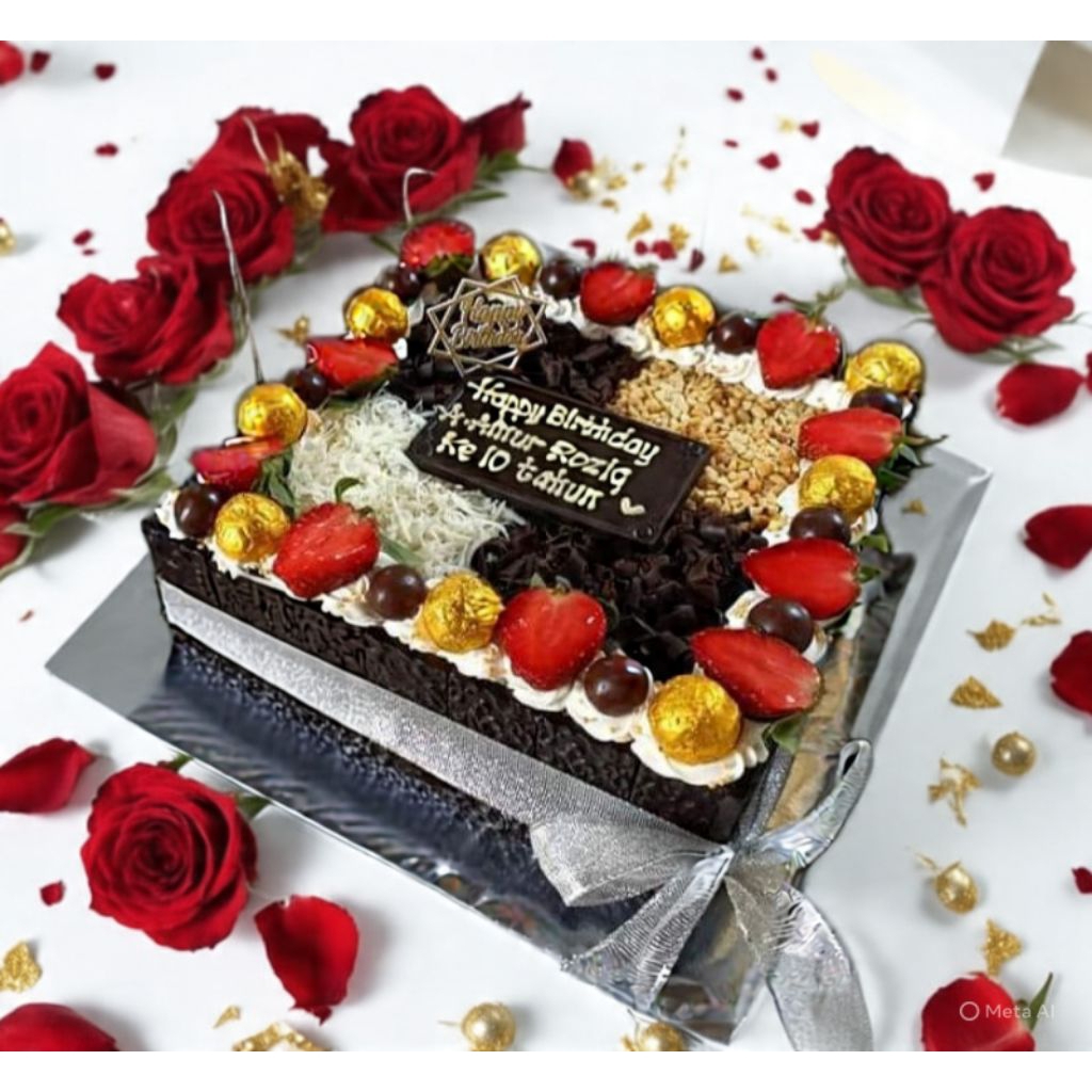 Cake Blackforest Mix HBD/Cake Cirebon/HAMPERS TART