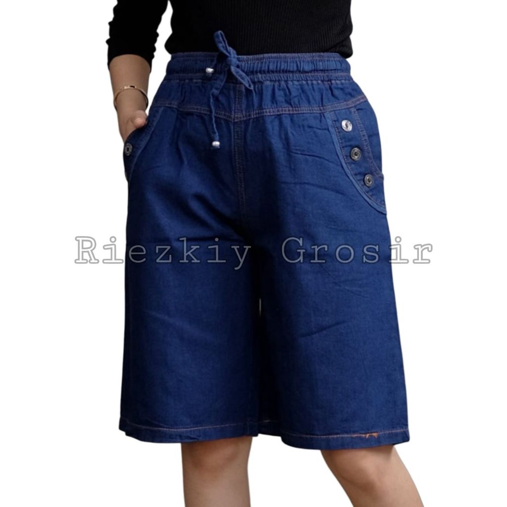 CELANA PENDEK SANTAI WANITA DEWASA JEANS ORIGINAL