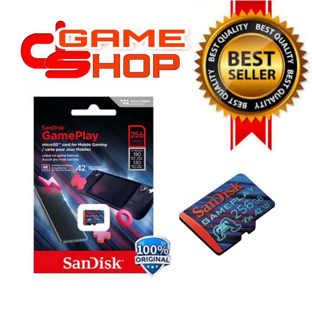 Micro sd 256gb sandisk gameplay original A2 memory card micro sd sandisk 256gb