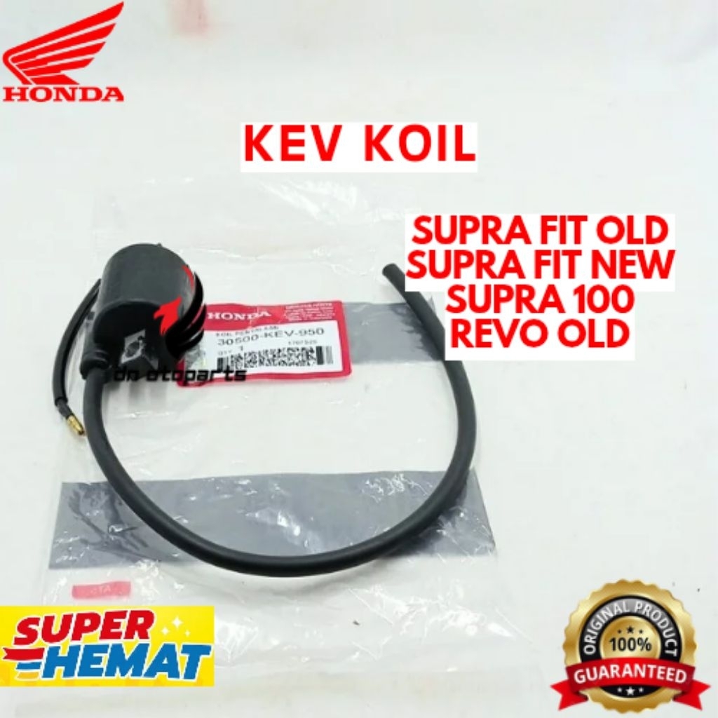 KOIL ORIGINAL HONDA KODE KEV, KOIL SUPRA FIT NEW, KOIL SUPRA FIT OLD,  KOIL SUPRA 100, KOIL REVO OLD