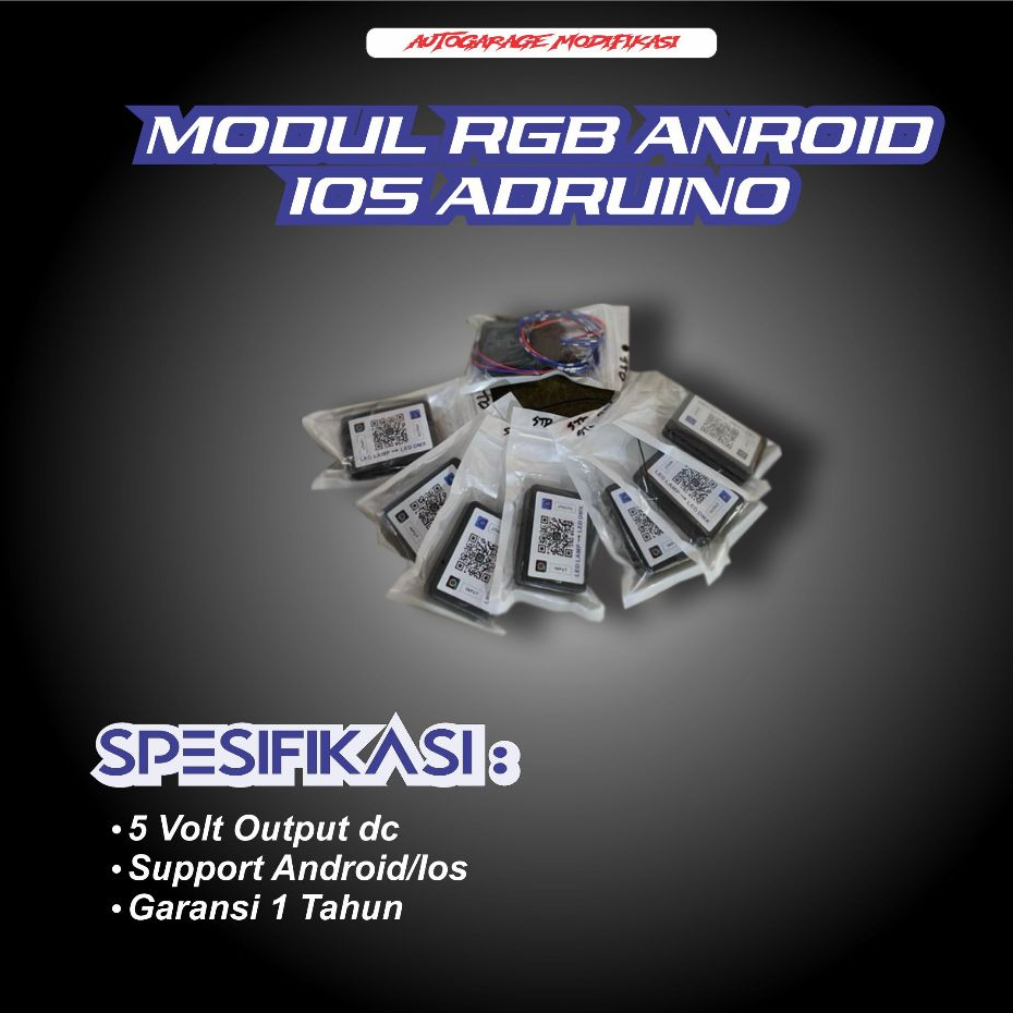 Modul RGB adrunio Running sein + mundur & rem(setting pasword)