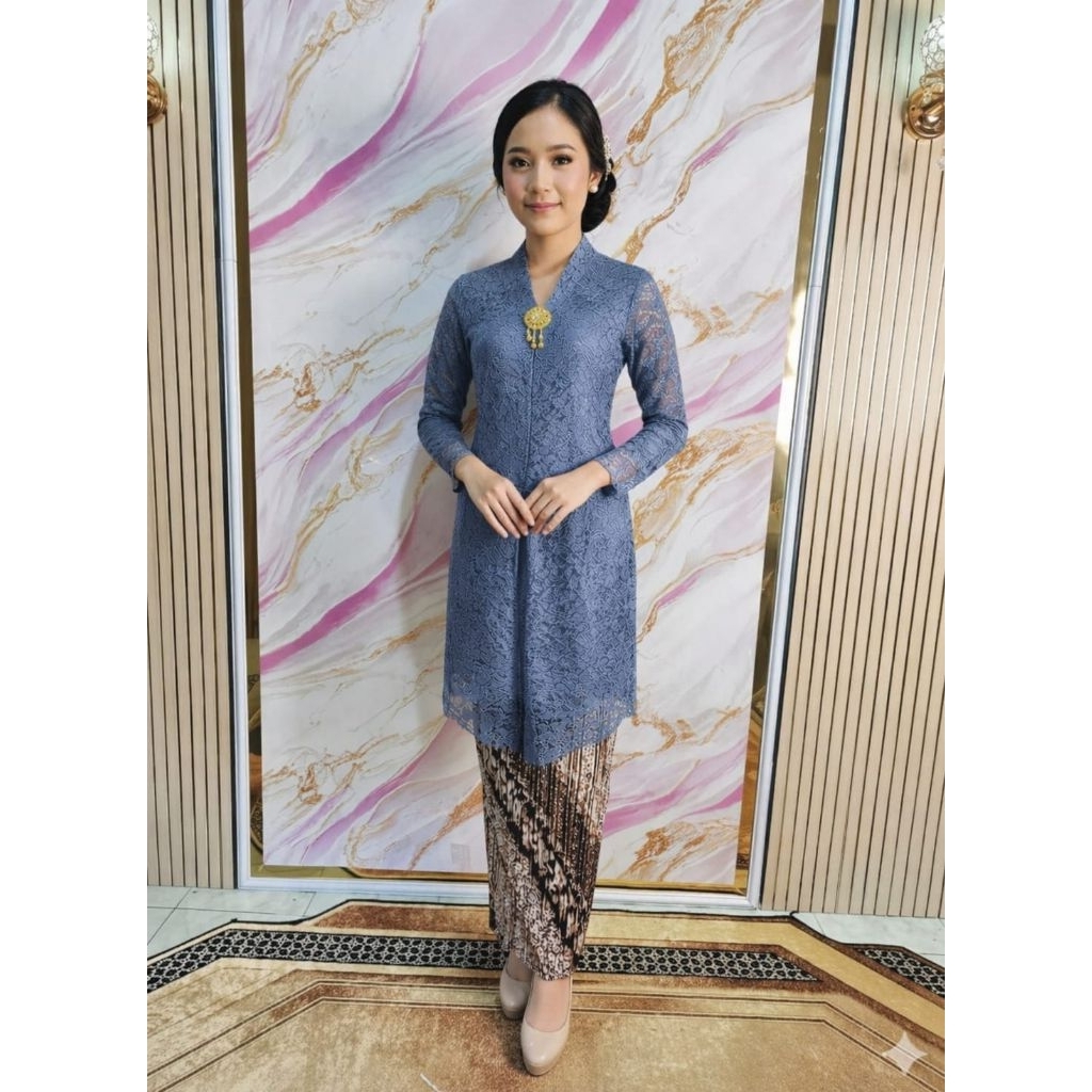 Nuansa Kebaya - Kebaya Brokat Terlaris Model V/ Kebaya Modern/ Kebaya Cantik
