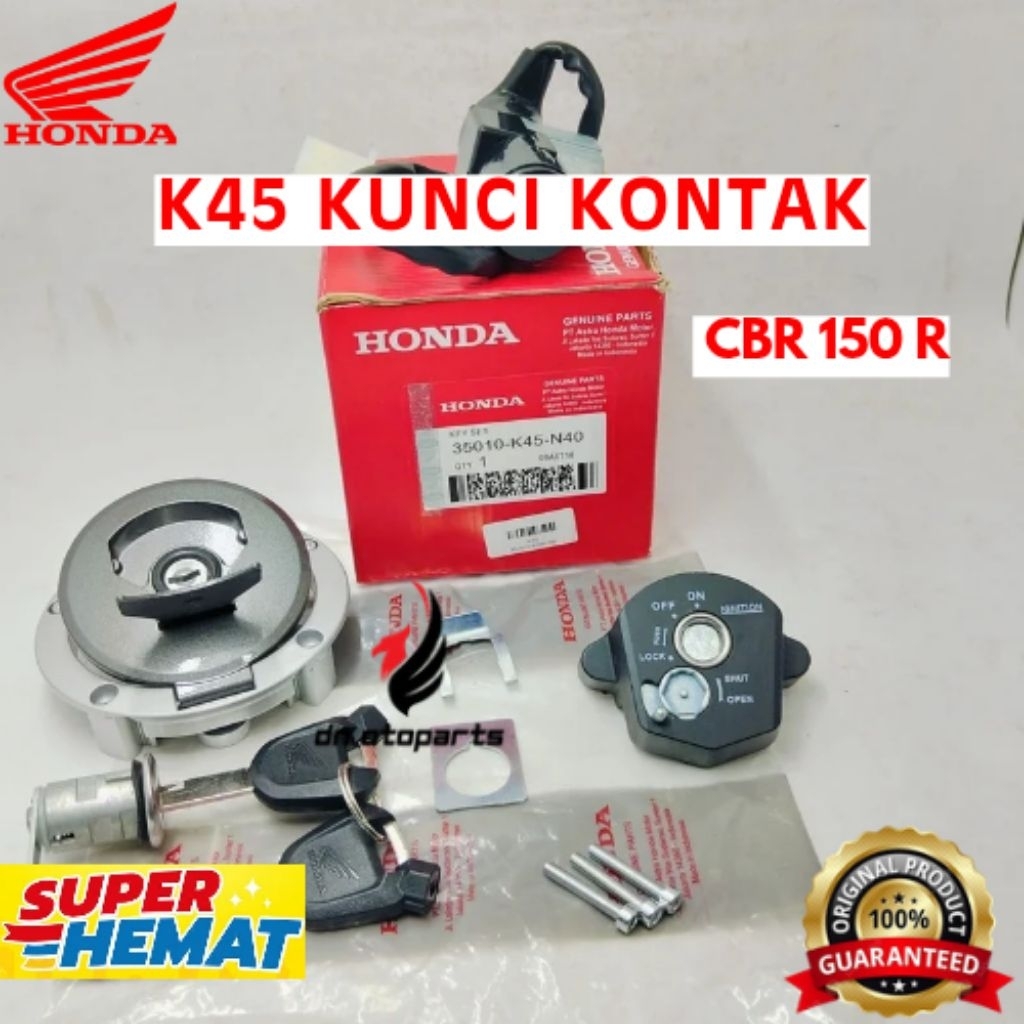 KUNCI KONTAK ORIGINAL HONDA KODE K45, KUNCI KONTAK CBR 150 R









