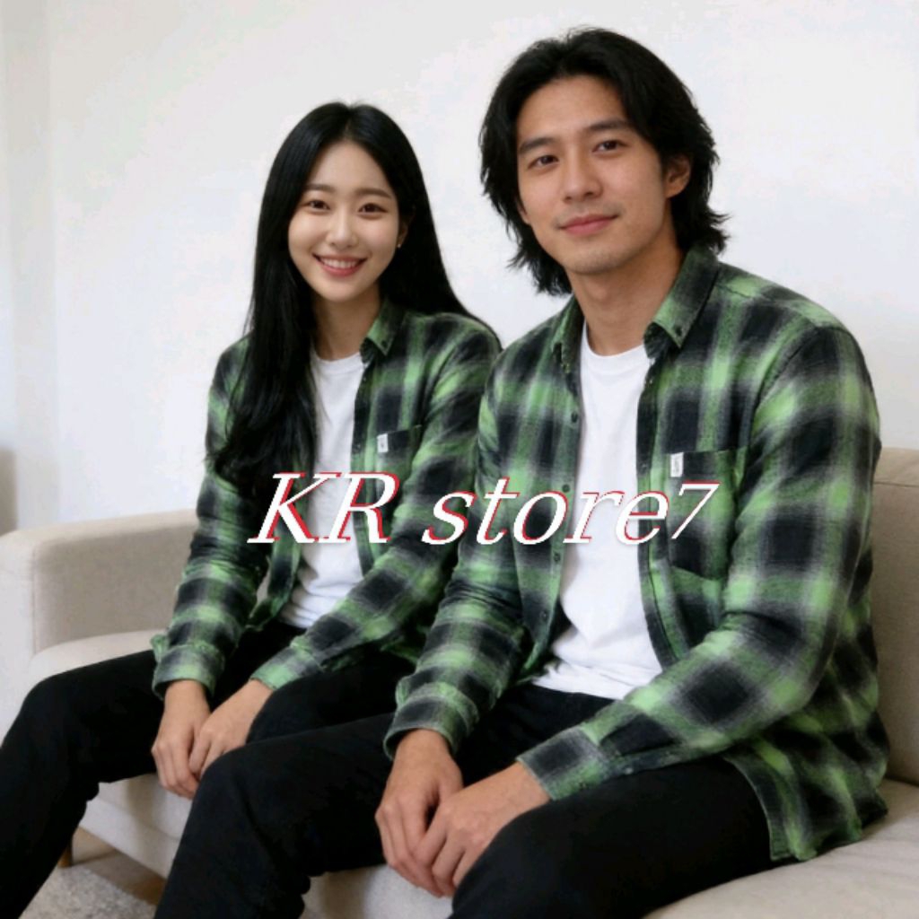 Kemeja Flanel Pria Wanita Flanel Motif Veterano Lengan Panjang Terbaru
