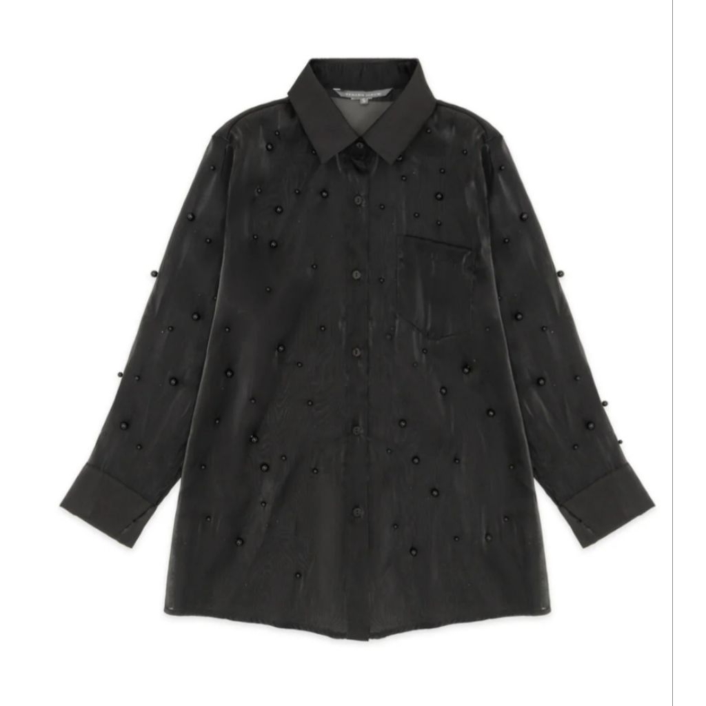 Benang Jarum Jolene Pearl Top Black