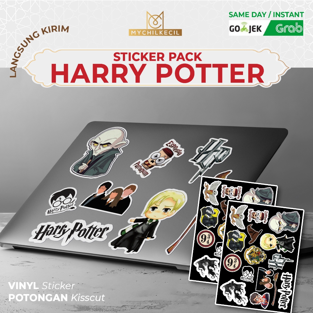 STICKER PACK HARRY POTTER WATERPROOF / VYNIL / Stiker Kartun Stiker Pack Permainan Decal Vinyl Stike