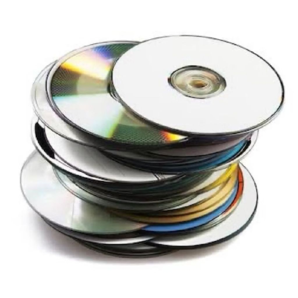 Kaset Bekas CD DVD VCD Aksesoris Kerajinan Prakasa Hiasan 1Kg/ 60 Keping