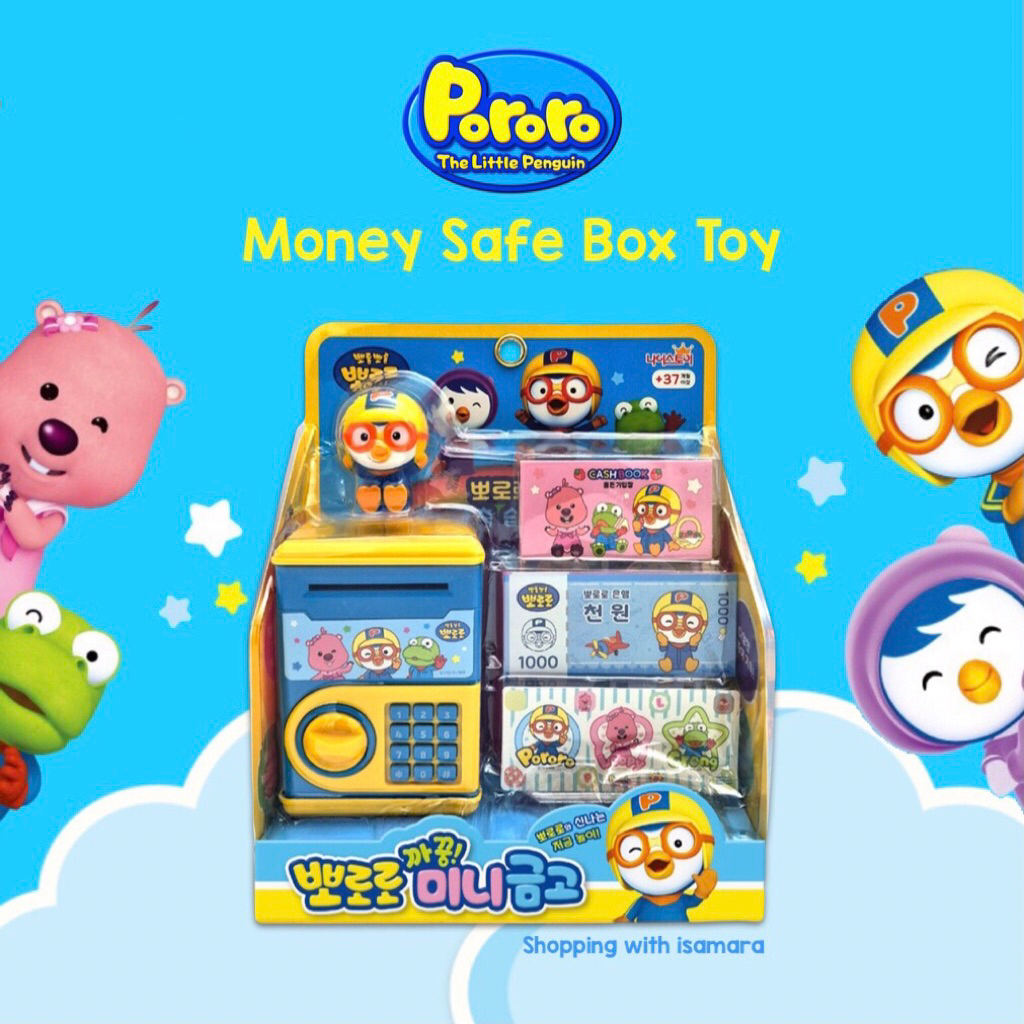 Pororo Money Safe Box Toy / Mainan Celengan