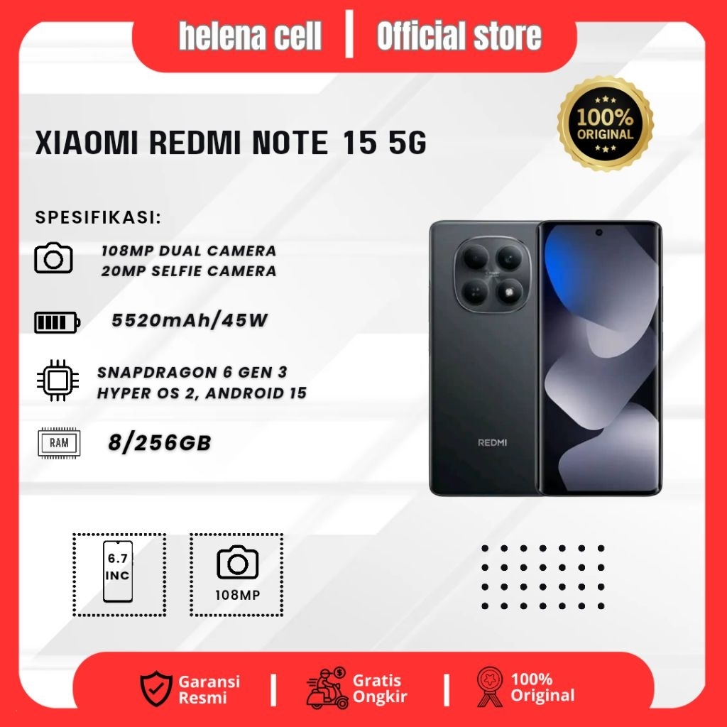 Xiaomi Redmi Note 15 5G Ram 8/256GB