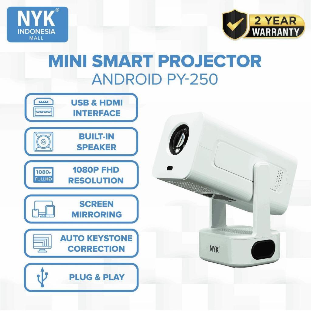 NYK PY 250 Pro Smart Proyektor LCD Android 13