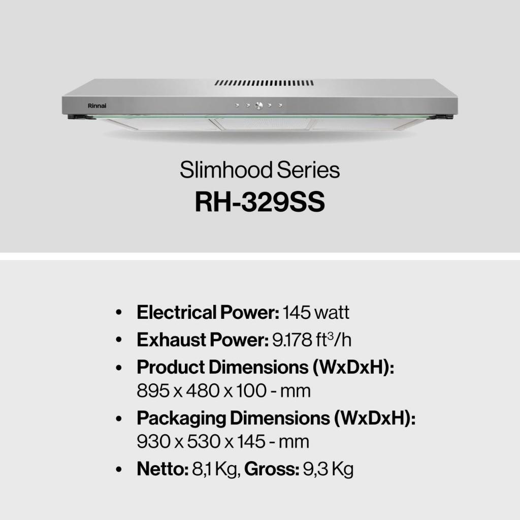 COOKER HOOD RINNAI RH-329SS