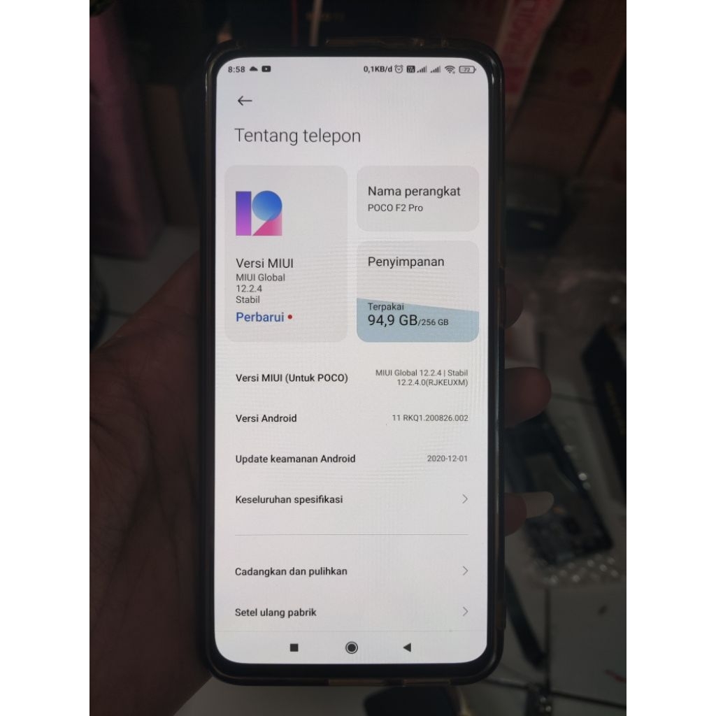 LCD POCO F2 PRO ORIGINAL COPOTAN