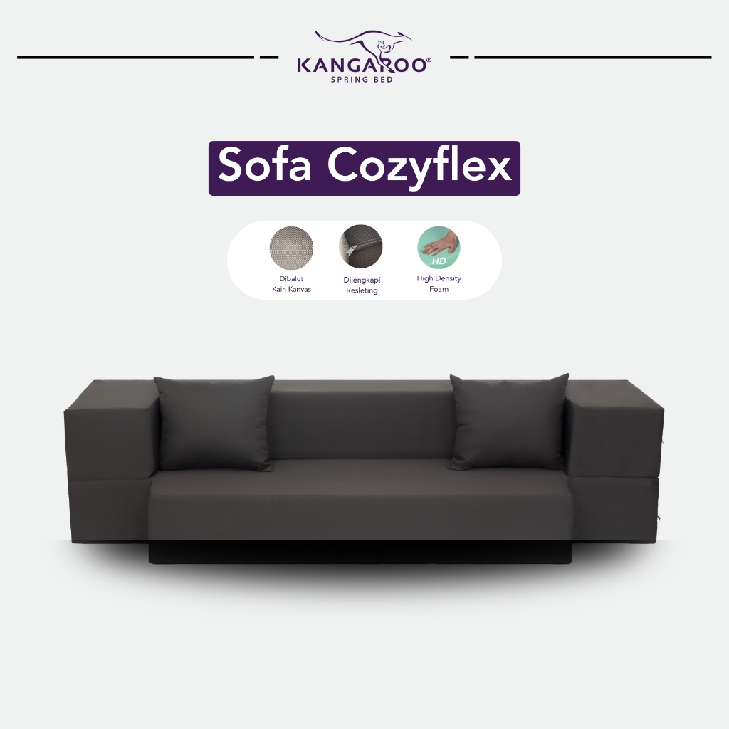 Kangaroo Sofa Bed Busa Cozyflex Lipat Kasur Multifungsi - Tebal 25cm Ukuran 100x200cm
