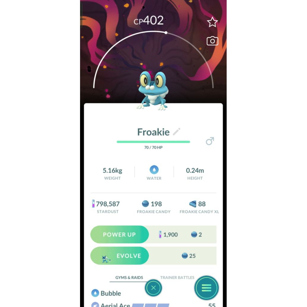 POKEMON GO - FROAKIE BACKGROUND EVENT EXCLUSIVE