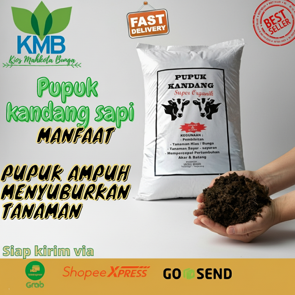 Pupuk Kandang Siap Pakai / Pupuk Kandang Sapi / Pupuk Kandang Fermentasi Super Organik