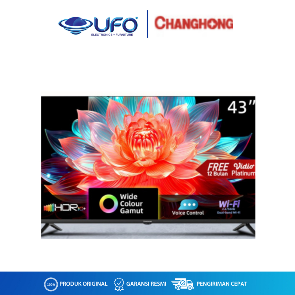 CHANGHONG L43QCN1 QLED TV 43 inch FHD Google Smart TV Digital TV