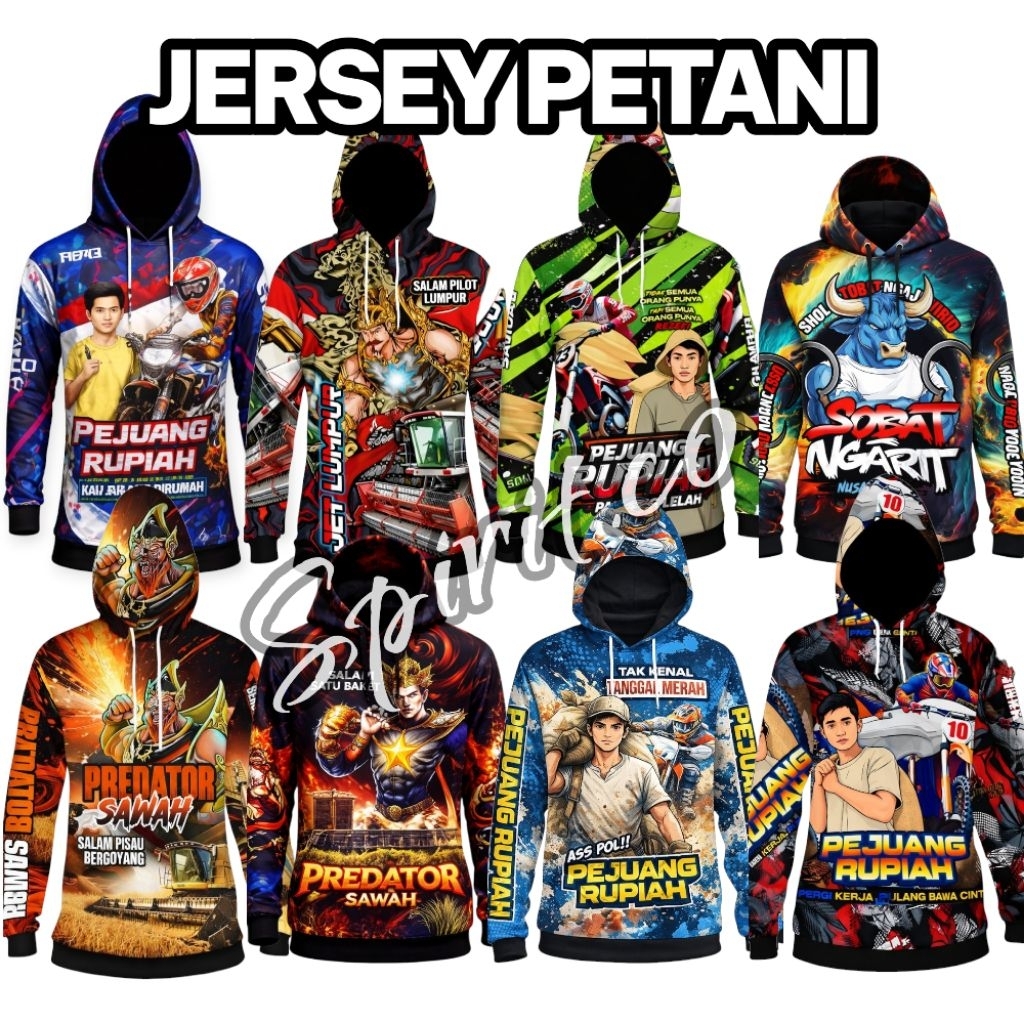 BAJU KAOS JERSEY COMBI PETANI MELENIAL TRAKTOR OJEK SAWAH SOBAT NGARIT Outdoor pria size L,XL,XXL le