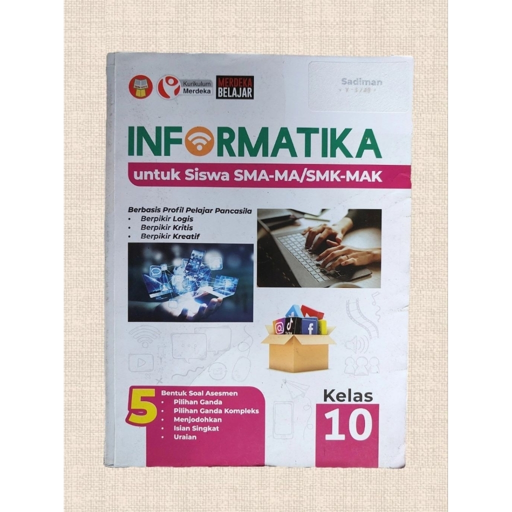 [PRELOVED ORI] Buku Informatika SMA Kelas 10
