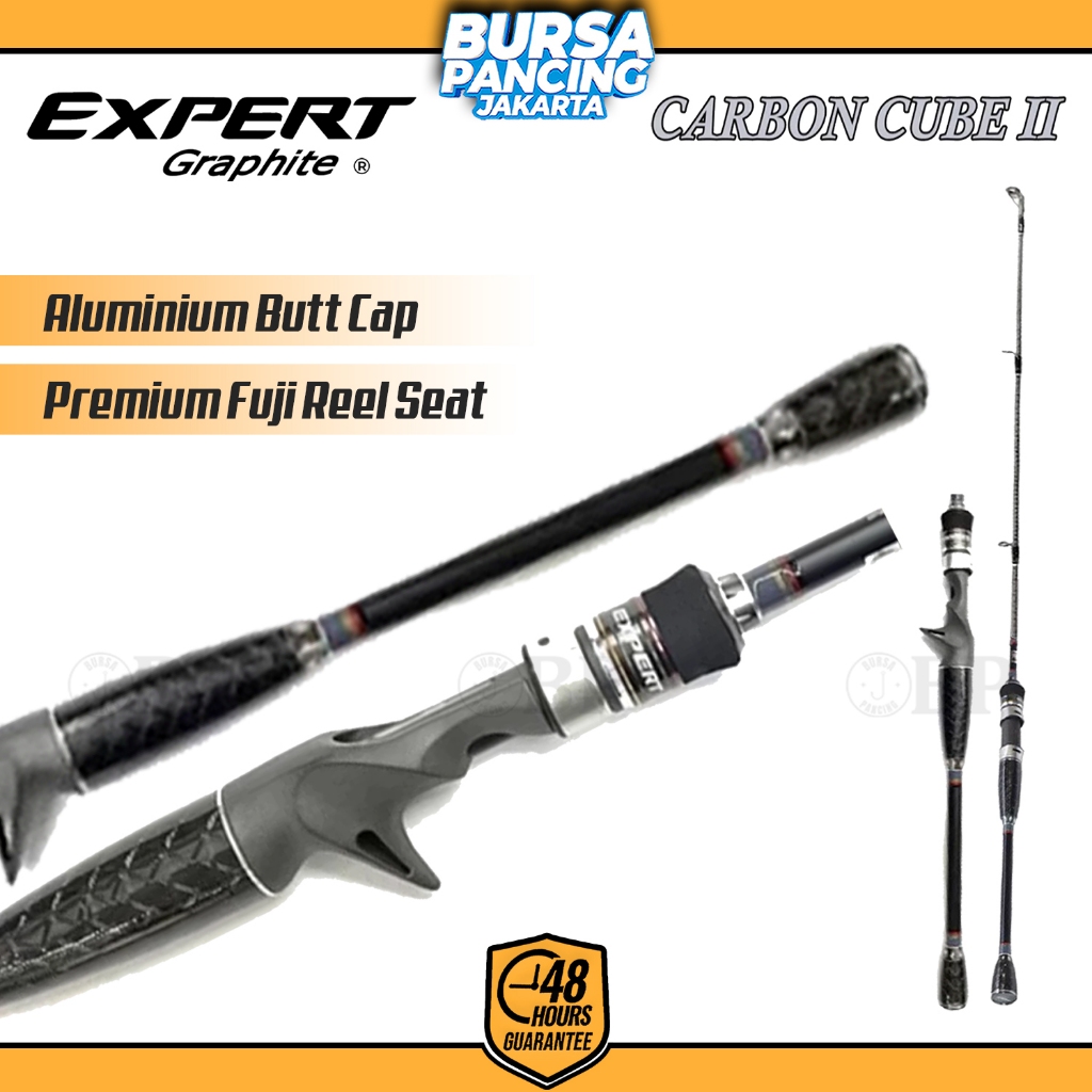 EXPERT GRAPHITE Joran Pancing CARBON CUBE II 180cm - 198cm Hi-Carbon Blank Extra Kuat Fuji Component