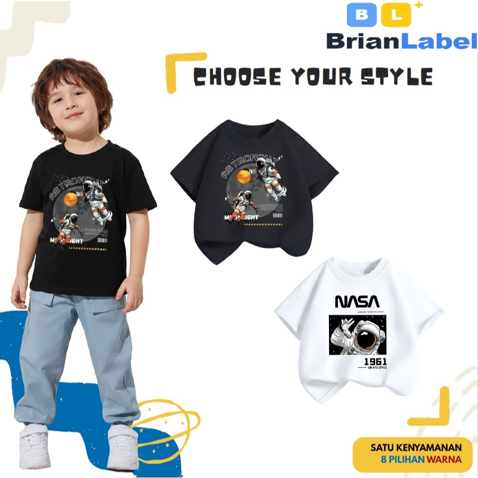 [Harga Grosir] Kaos Anak Premium: Distro Series Cotton Combed 24s