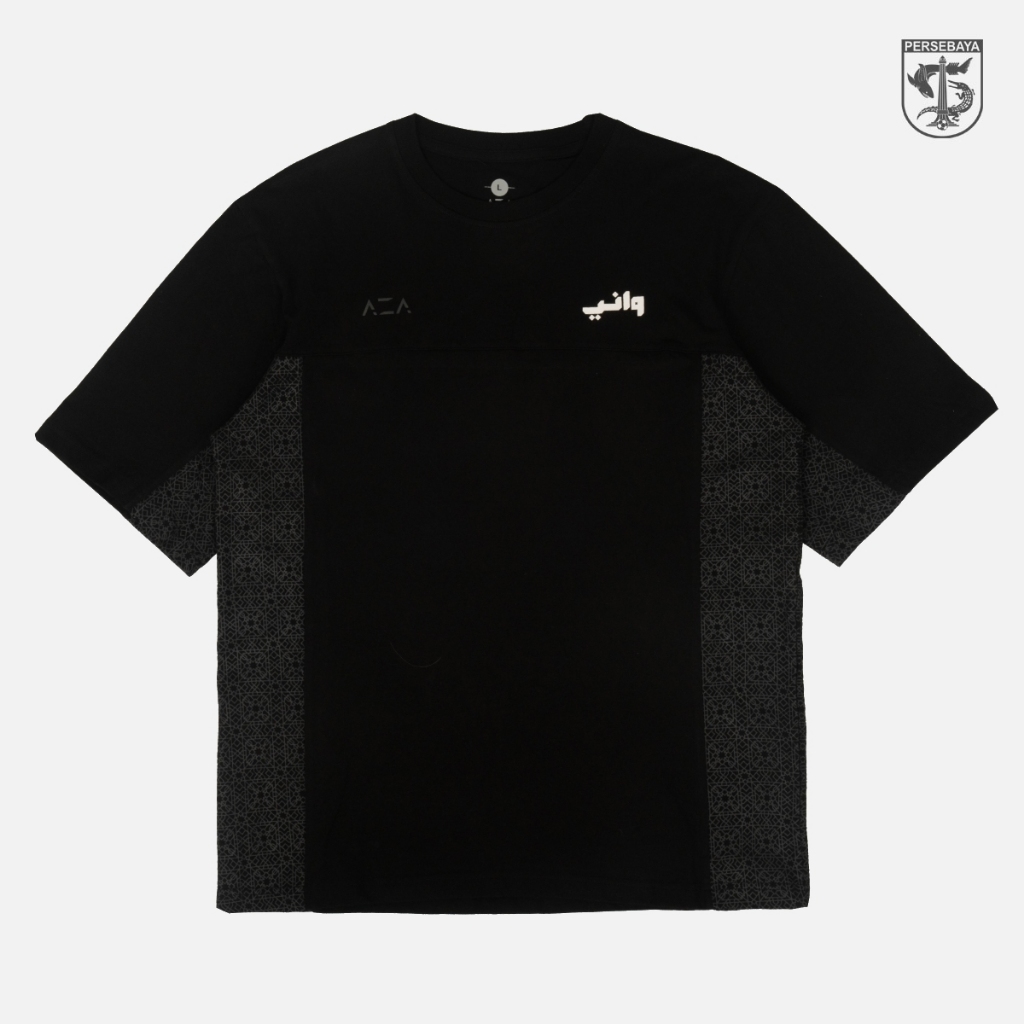 T-shirt Oversize Persebaya Sideline Mosaic Ramadhan - Black | Persebaya Store