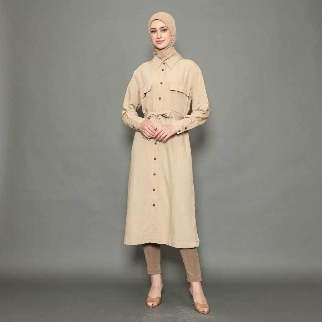 Camilachic - Yumna Tunik - Tunik wanita warna khaki