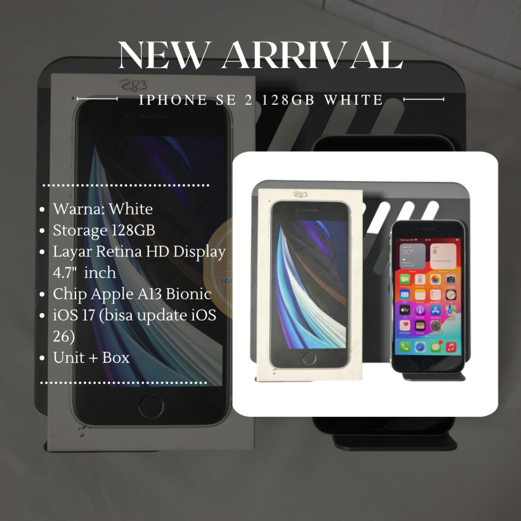 IPHONE SE 2 2020 128GB | Second Unit | Unit + Box