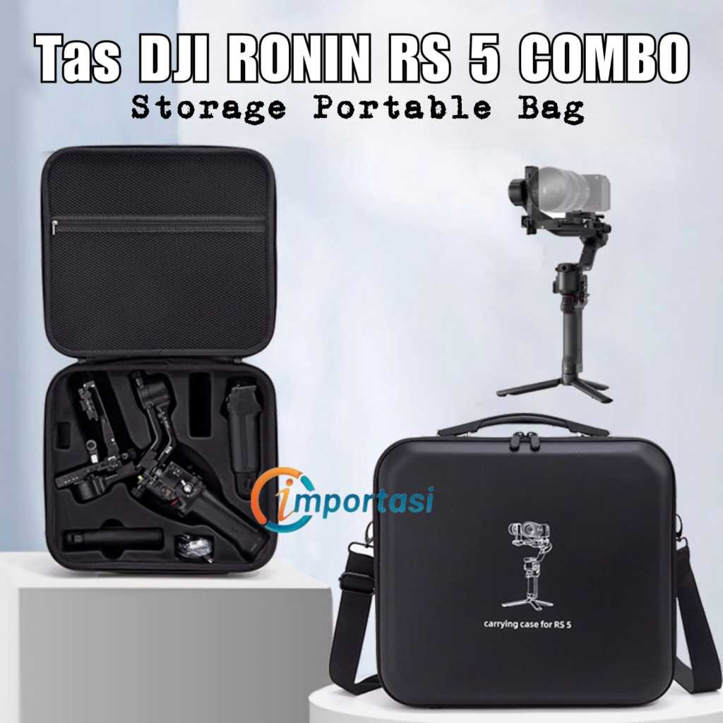 Tas Storage Bag for DJI RONIN RS 5 Combo Stabilizer Gimbal Carrying Hard Case