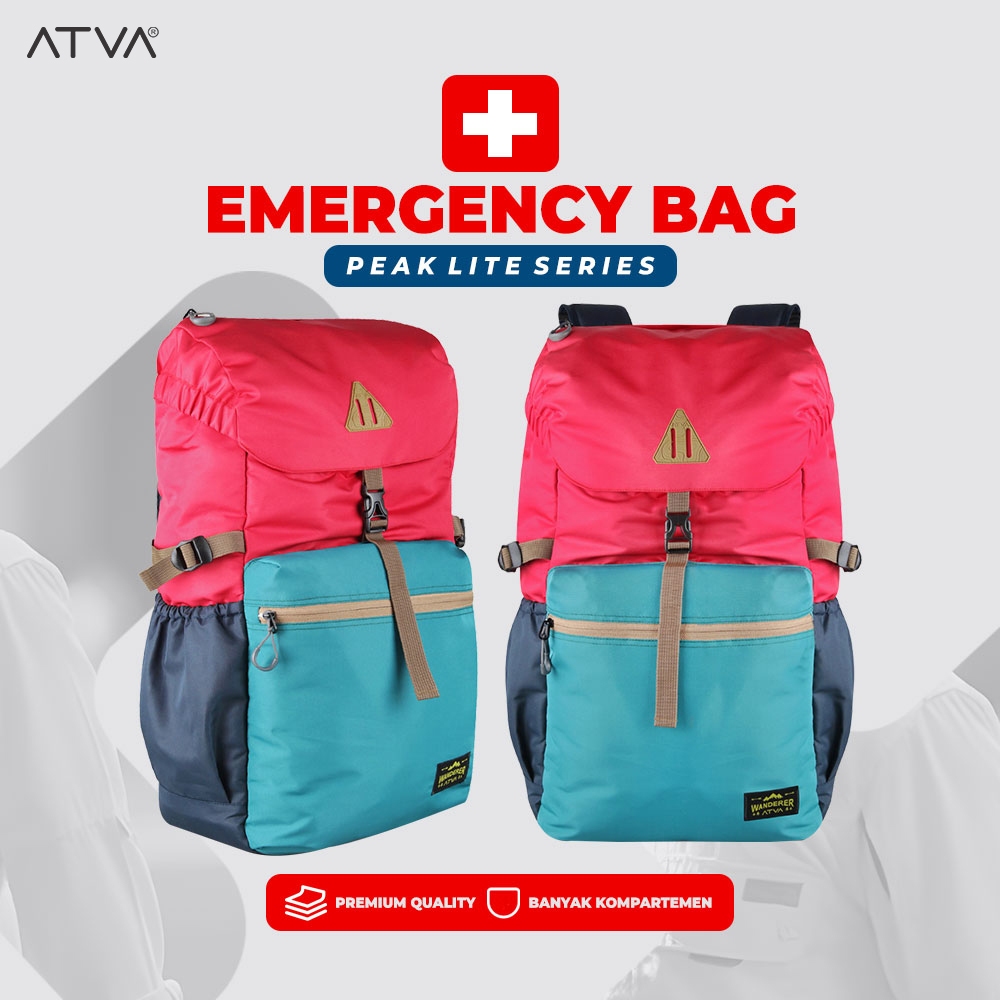 Tas Ransel Backpack Emergency Bag Bencana Alam Survival Kit P3K 72 Jam Peak Lite Fortis Series