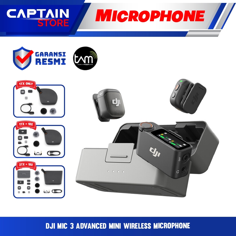 DJI Mic 3 Advanced Mini Wireless Microphone - DJI MIC 3